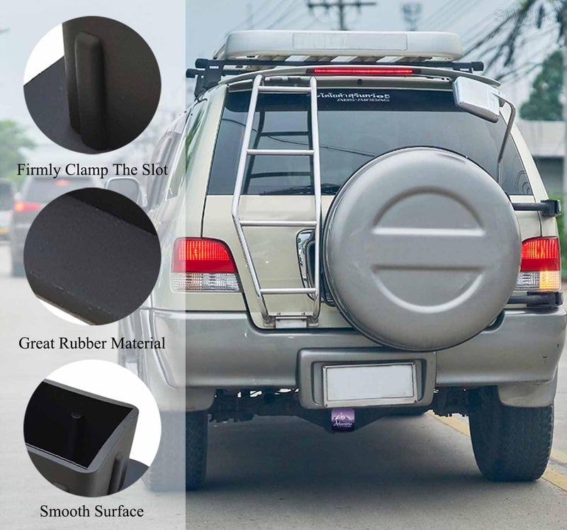 Swono 2” Trailer Hitch Tube Cover Plug Cap Rubber,2 Inch Receiver Tube Trailer Hitch Plug Hitch Cover(1 Pack,Purple Mountain) - Image 3
